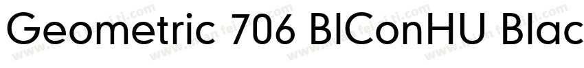 Geometric 706 BlConHU Black Condens字体转换